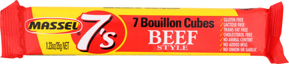 MASSEL: 7's Bouillon Cubes Beef, 1.23 oz