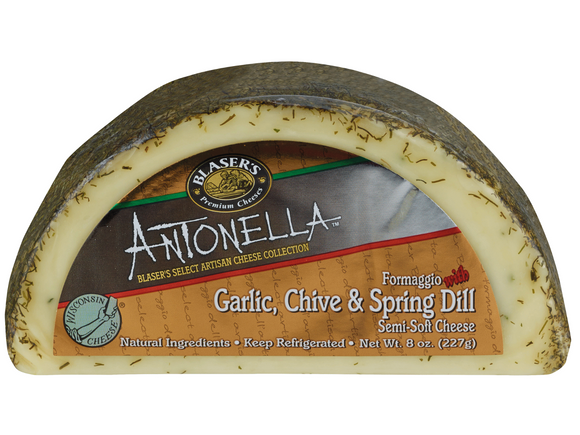 ANTONELLA: Garlic Chive & Spring Dill Cheese, 8 oz