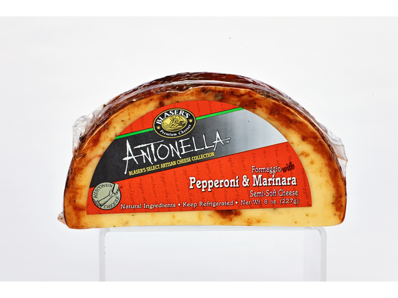 ANTONELLA: Pepperoni & Marinara Semi Soft Cheese, 8 oz