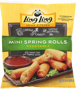 LING LING: All Natural Mini Spring Rolls Vegetable, 11 oz