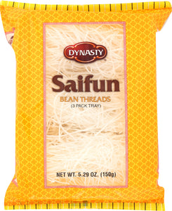 DYNASTY: Saifun Bean Threads Noodles 3 Pack Tray, 5.29 Oz