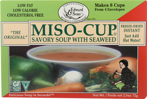 EDWARDS & SONS: Miso-Cup Savory Soup with Seaweed, 2.5 oz