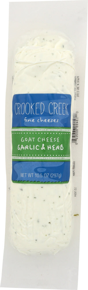 CROOKED CREEK: Cheese Log Garlic Herb, 10.5 oz