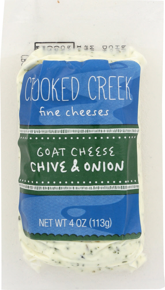 CROOKED CREEK: Cheese Log Chive Onion, 4 oz