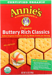 ANNIE'S HOMEGROWN: Organic Buttery Rich Classics, 6.5 oz