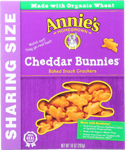 ANNIE'S HOMEGROWN: Cheddar Bunnies Baked Snack Crackers, 10 oz