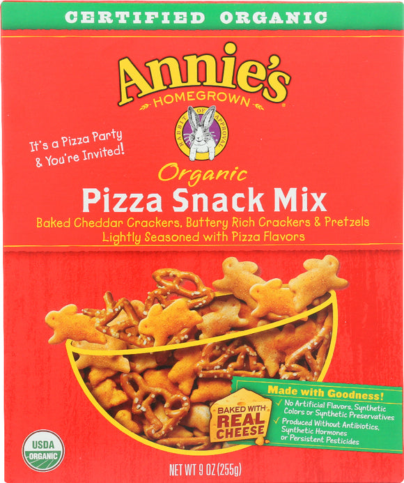 ANNIES HOMEGROWN: Organic Pizza Snack Mix, 9 oz