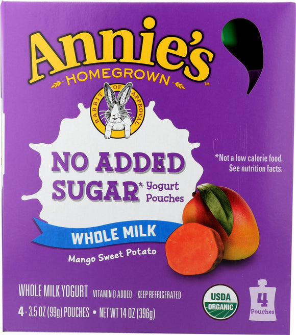 ANNIES HOMEGROWN: Yogurt Mango Sweet Potato 4pk, 14 oz