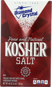 DIAMOND CRYSTAL: Kosher Salt, 48 oz