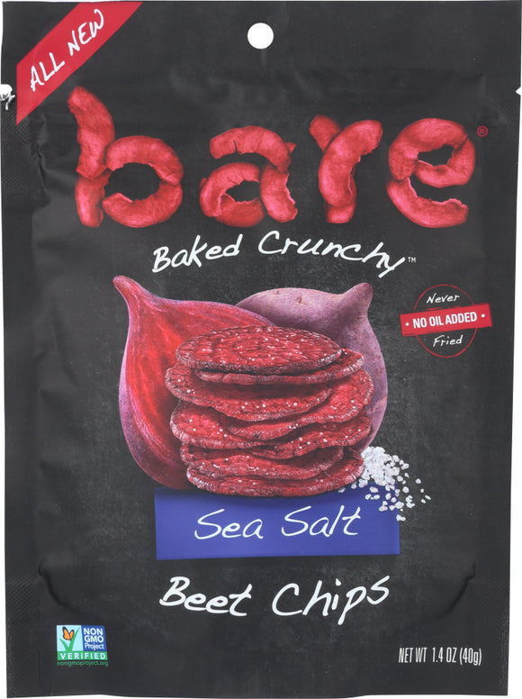 BARE FRUIT: Chips Sea Salt Beet, 1.4 oz