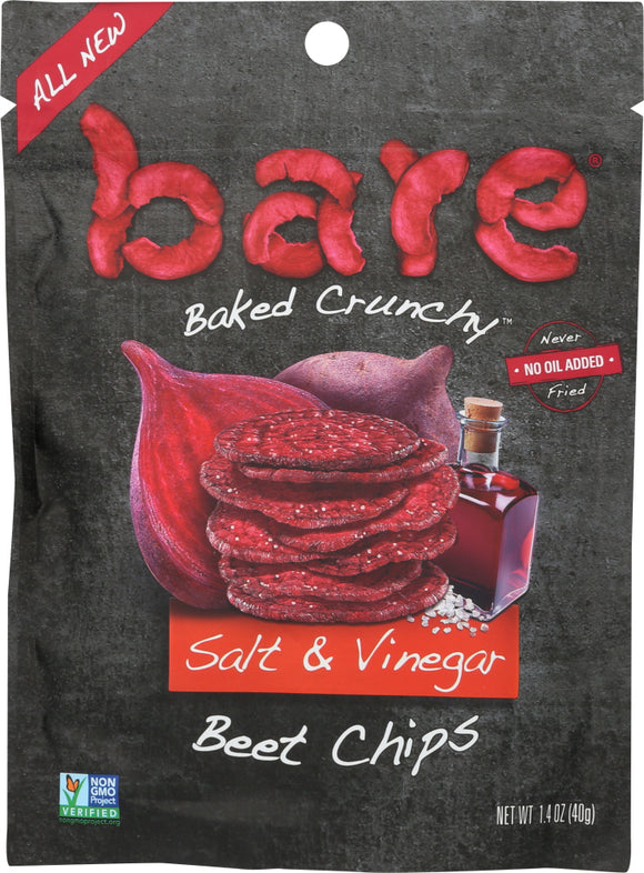 BARE FRUIT: Salt & Vinegar Beet Chips, 1.4 oz