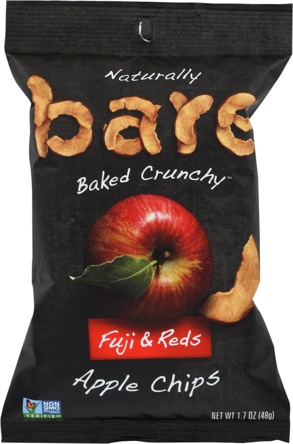 BARE: 100% Natural Crunchy Apple Chips Fuji Red, 1.7 oz