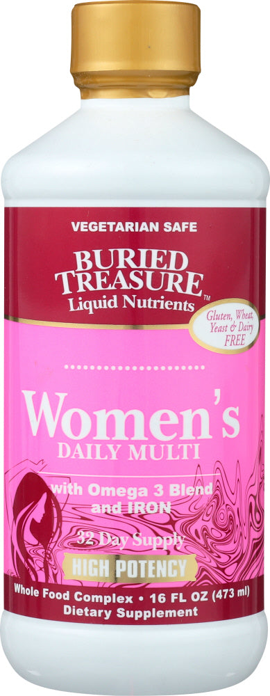 BURIED TREASURE: Multivitamin Womens Daily, 16 oz