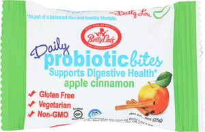 BETTY LOUS: Apple Cinnamon Probiotic Bites, 0.9 oz