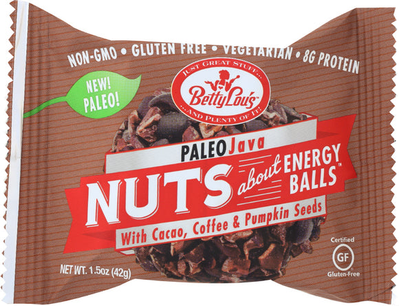 BETTY LOUS: Paleo Java Energy Balls , 1.5 oz