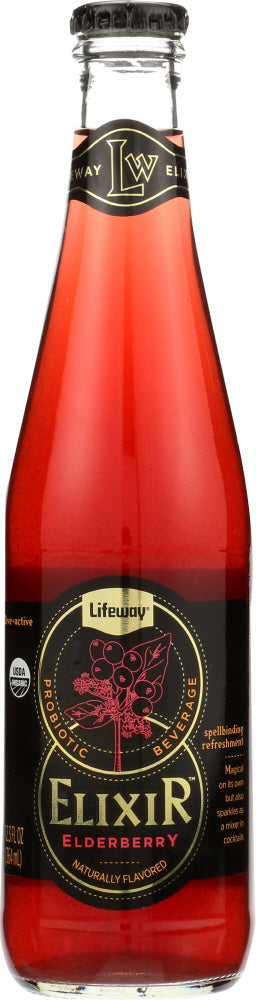 LIFEWAY: Organic Beverage Elderberry Probiotic Elixir, 12 oz