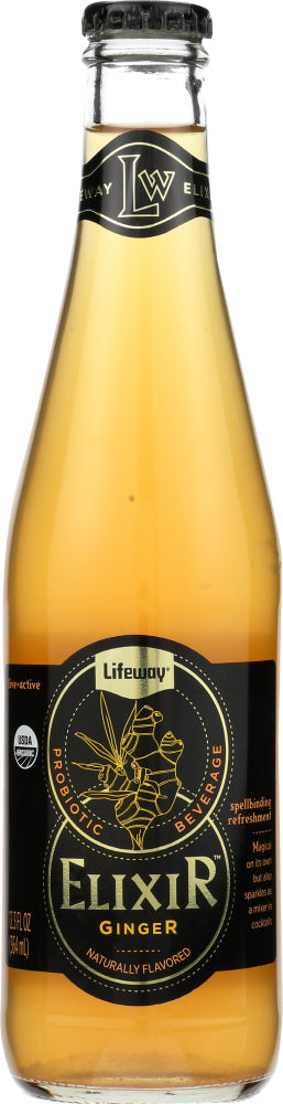 LIFEWAY: Organic Beverage Ginger Probiotic Elixir, 12 oz