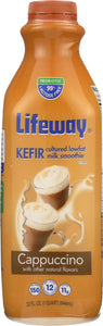 LIFEWAY: Lowfat Kefir Cultured Milk Smoothie Cappuccino, 32 Oz