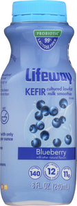 LIFEWAY: Kefir Cultured Milk Smoothie Lowfat Blueberry, 8 oz