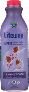 LIFEWAY: Kefir Cultured Lowfat Milk Smoothie Pomegranate, 32 oz