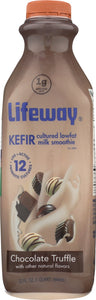 LIFEWAY: Kefir Cultured Milk Smoothie Chocolate Truffle, 32 oz