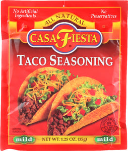 CASA FIESTA: Taco Seasoning Mild, 1.25 oz