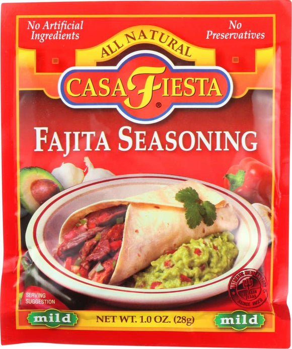 CASA FIESTA: Fajita Seasoning Mild, 1 oz