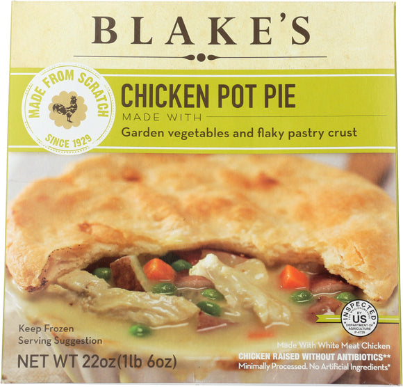 BLAKES: Frozen Pie Chicken Family Size, 22 oz