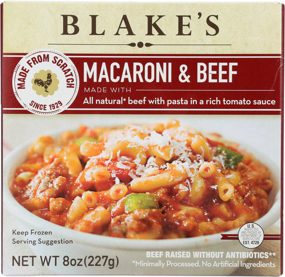 BLAKES: Macaroni and Beef All Natural, 8 oz