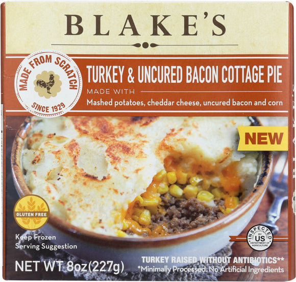 BLAKES: Turkey and Uncured Bacon Cottage Pie, 8 oz