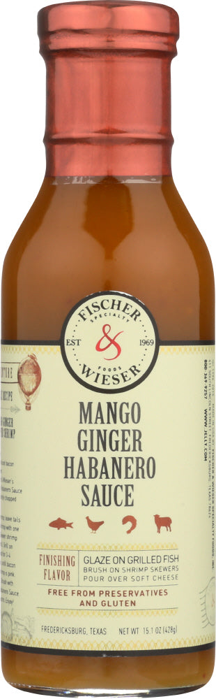 FISCHER & WIESER: Mango Ginger Habanero Sauce, 15.1 oz