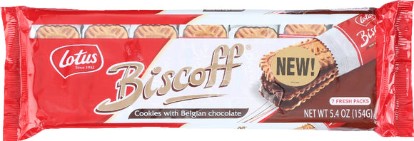 BISCOFF LOTUS: Cookies with Belgian Milk Chocolate, 5.4 oz