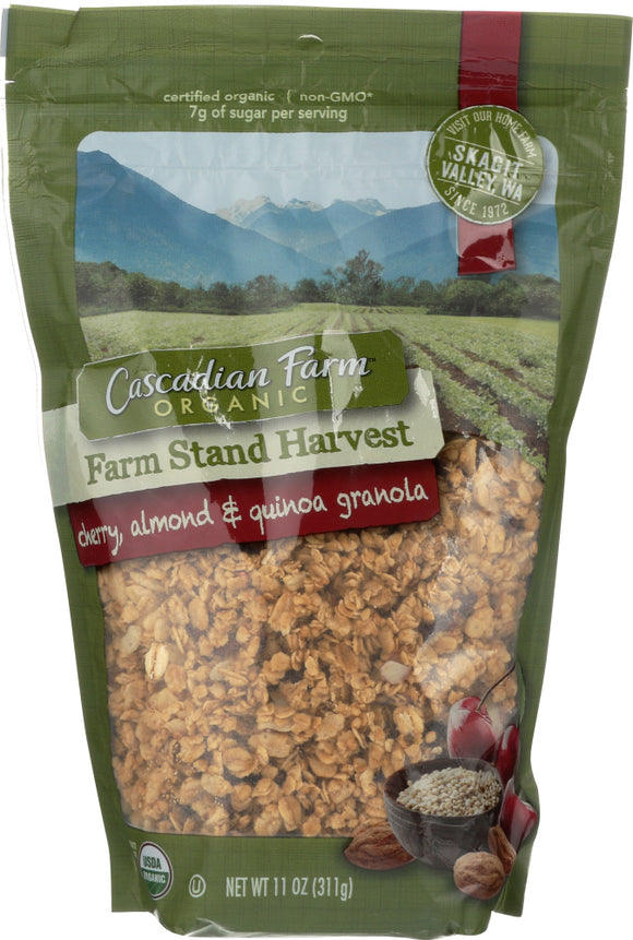 CASCADIAN FARM: Farm Stand Harvest Cherry, Almond & Quinoa Granola, 11 oz