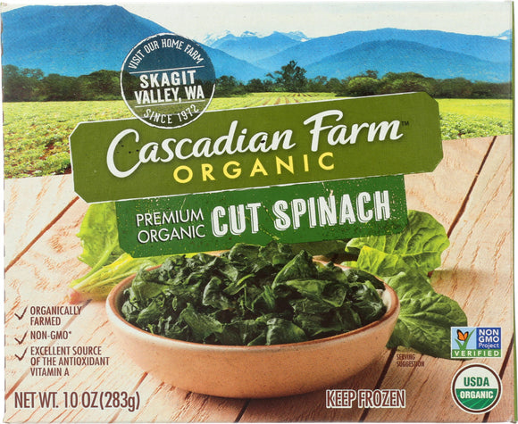 CASCADIAN FARMS: Cut Spinach, 10 oz