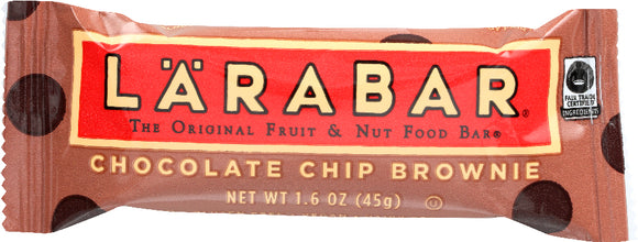 LARABAR: Chocolate Chip Brownie Fruit & Nut Bar, 1.6 oz