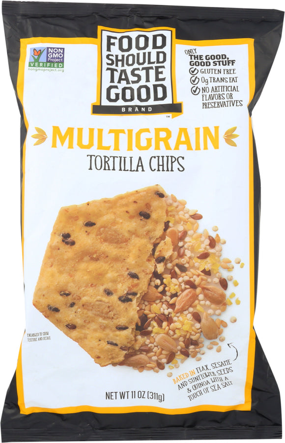 FOOD SHOULD TASTE GOOD: Multigrain Tortilla Chip, 11 oz