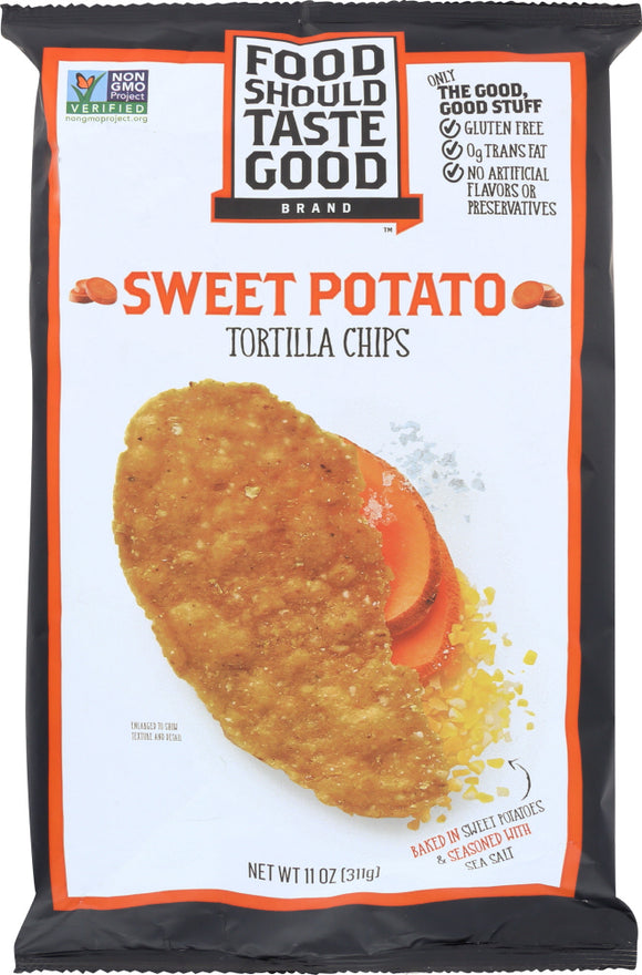 FOOD SHOULD TASTE GOOD: Sweet Potato Tortilla Chips, 11 oz