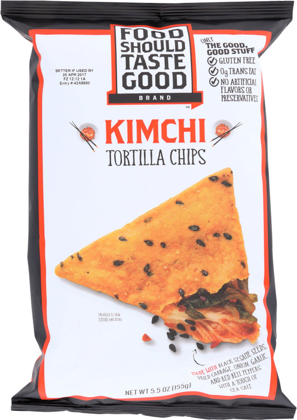 FOOD SHOULD TASTE GOOD: Kimchi Tortilla Chips, 5.5 oz