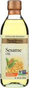 SPECTRUM NATURALS: Sesame Oil Refined, 16 oz