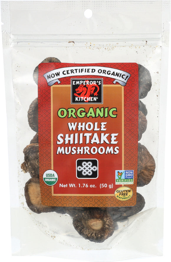 EMPERORS KITCHEN: Organic Whole Shiitake Mushrooms, 1.76 oz
