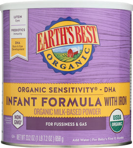 EARTHS BEST: Organic Sensitivity Canned Formula With Iron, 23.2 Oz