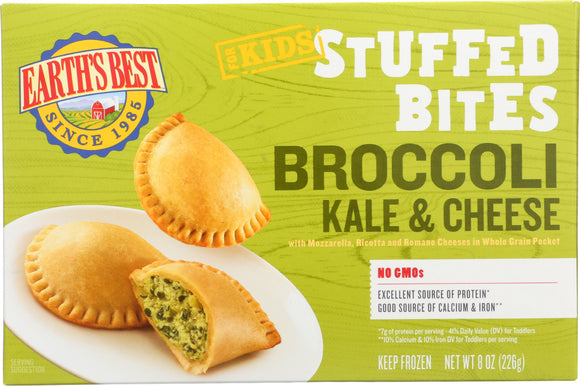 EARTHS BEST FROZEN: Bites Stuffed Broccoli Kale and Cheese, 8 oz
