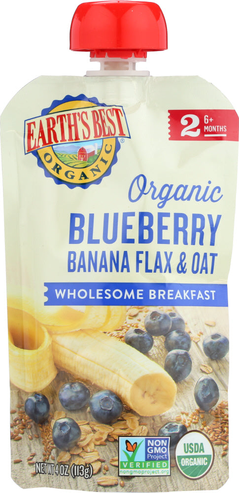 EARTH'S BEST: Organic Wholesome Breakfast Blueberry Banana, 4 oz