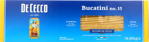 DE CECCO: #15 Bucatini Pasta, 16 Oz