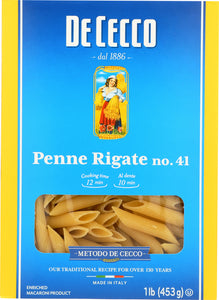 DE CECCO: #41 Penne Rigate Pasta, 16 oz