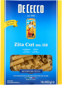 DE CECCO: #118 Zita Cut Pasta, 16 oz