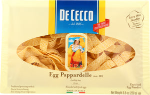 DE CECCO: #101 Egg Pappardelle Pasta, 8.8 oz