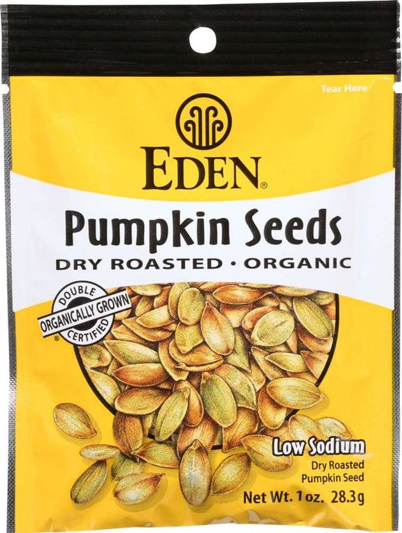 EDEN FOODS: Pocket Snack Pumpkin Seed Roasted Salted, 1 oz