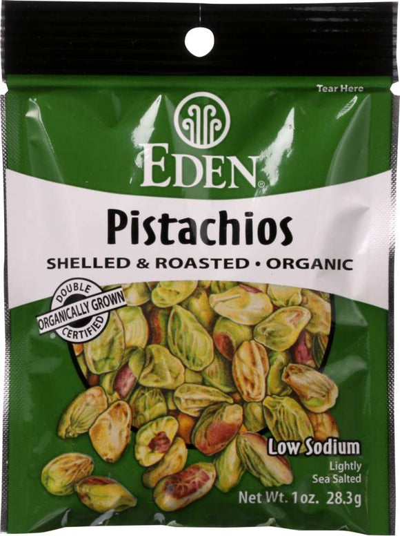 EDEN FOODS: Pocket Snack Pistacho Roasted Organic, 1 oz