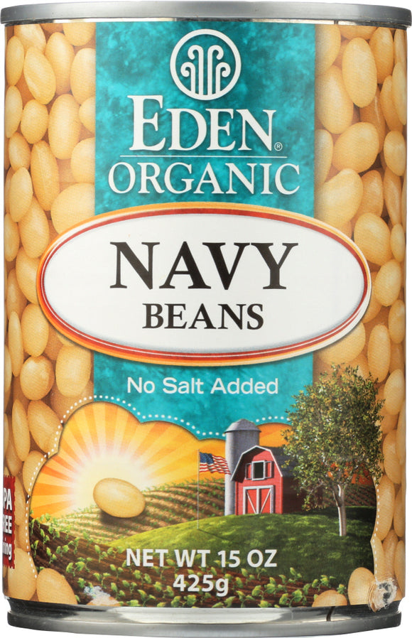 EDEN FOODS: Organic Navy Beans, 15 Oz